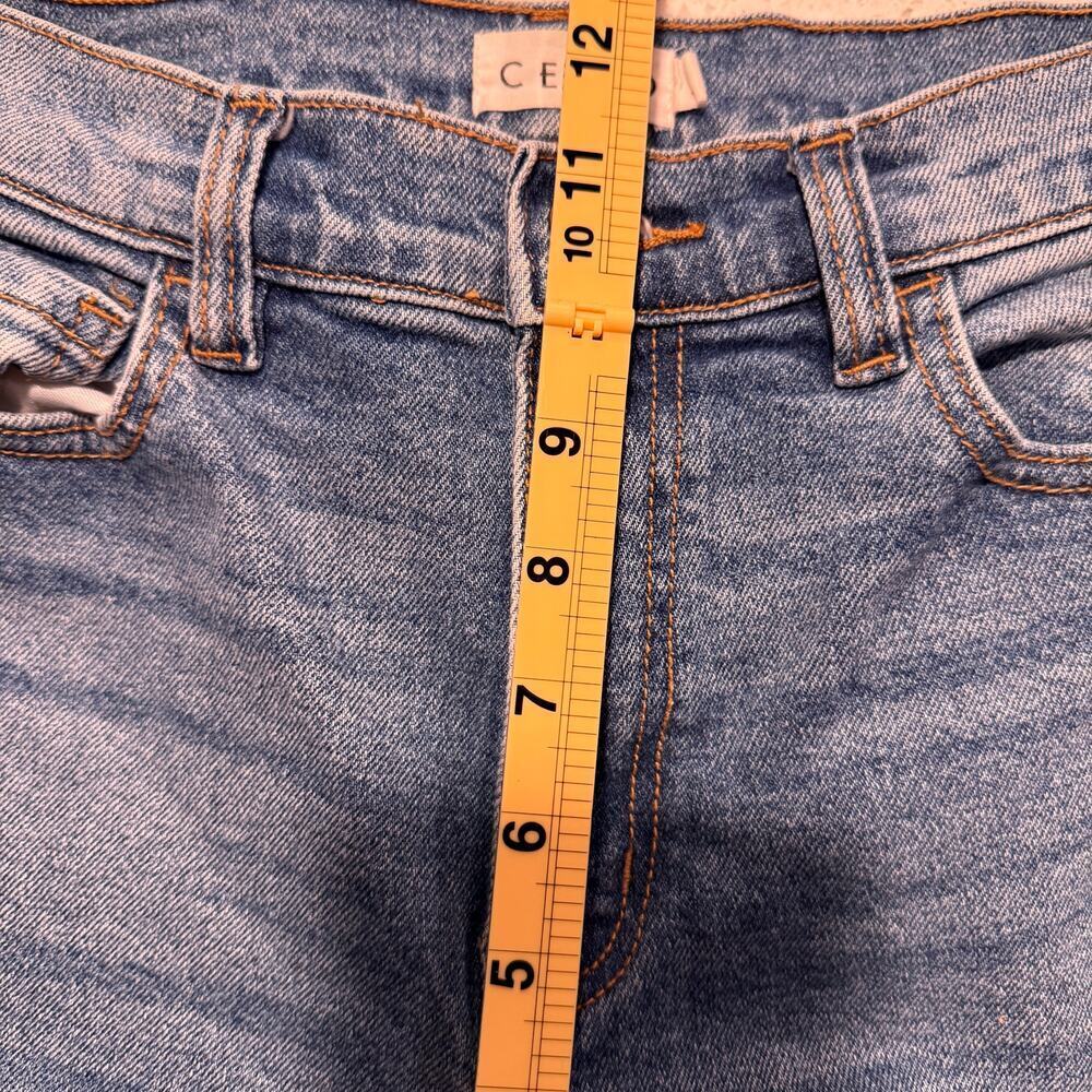 Cello High Rise Straight Leg Cropped Mom Jean 28x27 Chic Casual Classic Modern - Picture 9 of 9